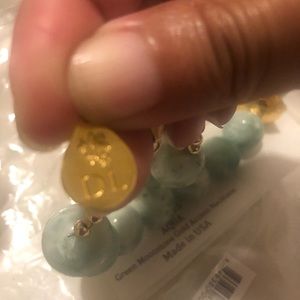 Devon Leigh Green moonstone Gold Accent Necklace